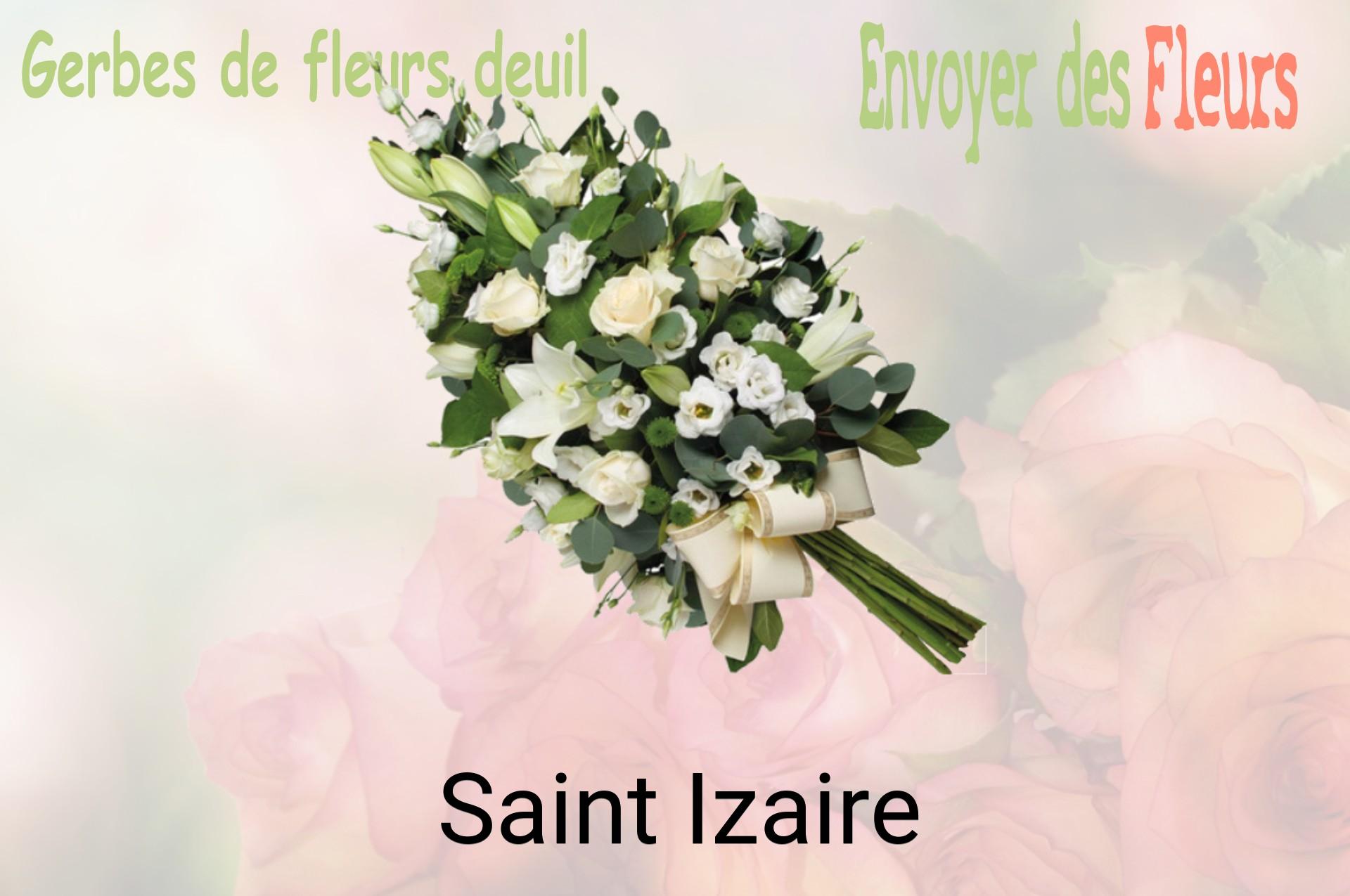 Gerbe de fleurs de deuil livrée à Saint-Izaire